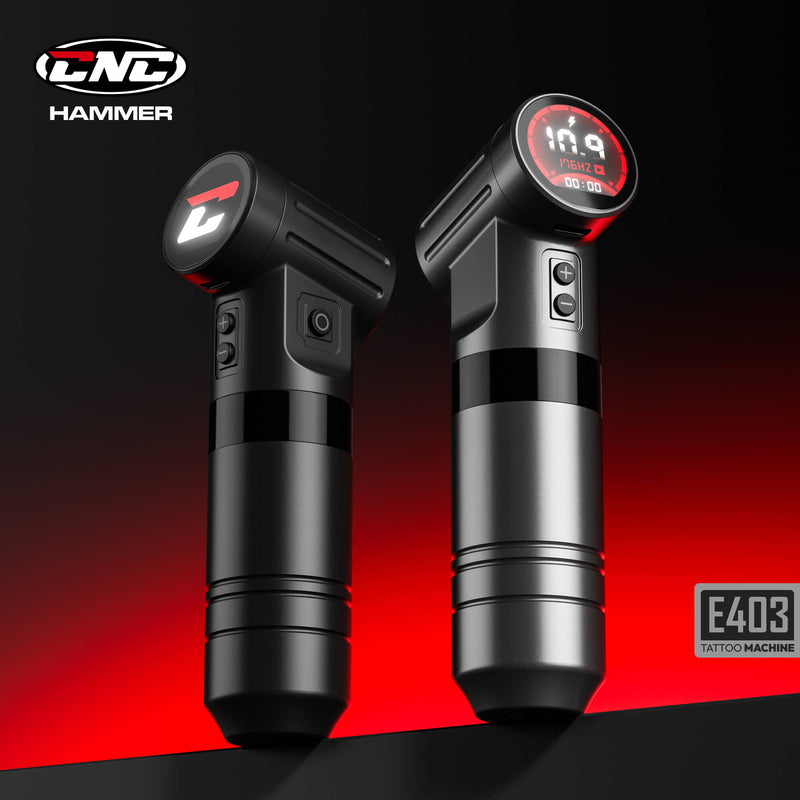 CNC Hammer Tattoo Machine Black