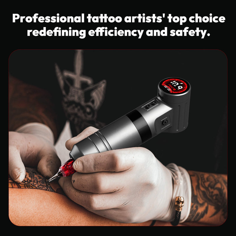 CNC Hammer Tattoo Machine Black