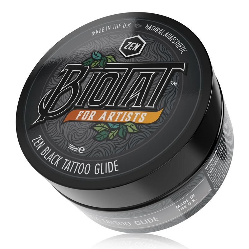Biotat Black Zen Tattoo Glide – Charcoal Vegan Tattoo Glide with Zen Fragrance
