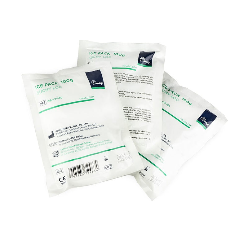 Dry ice cold compress for laser treatments - 100g