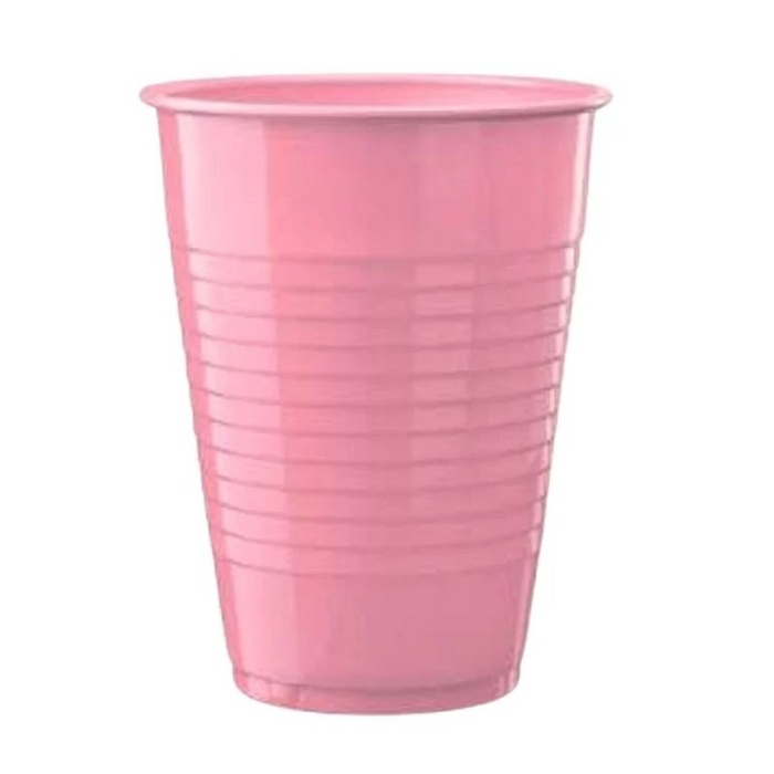 Pink Disposable Rinse Cups 200ml (Pack of 50)