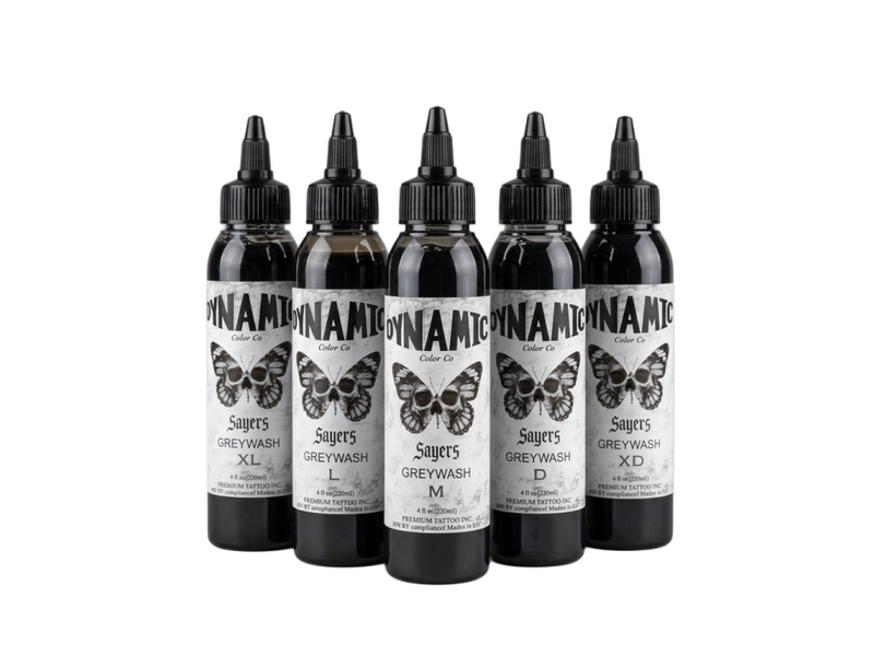 Dynamic Ink Luke Sayers Grey Wash Collection 4 x 120ml (EU REACH)
