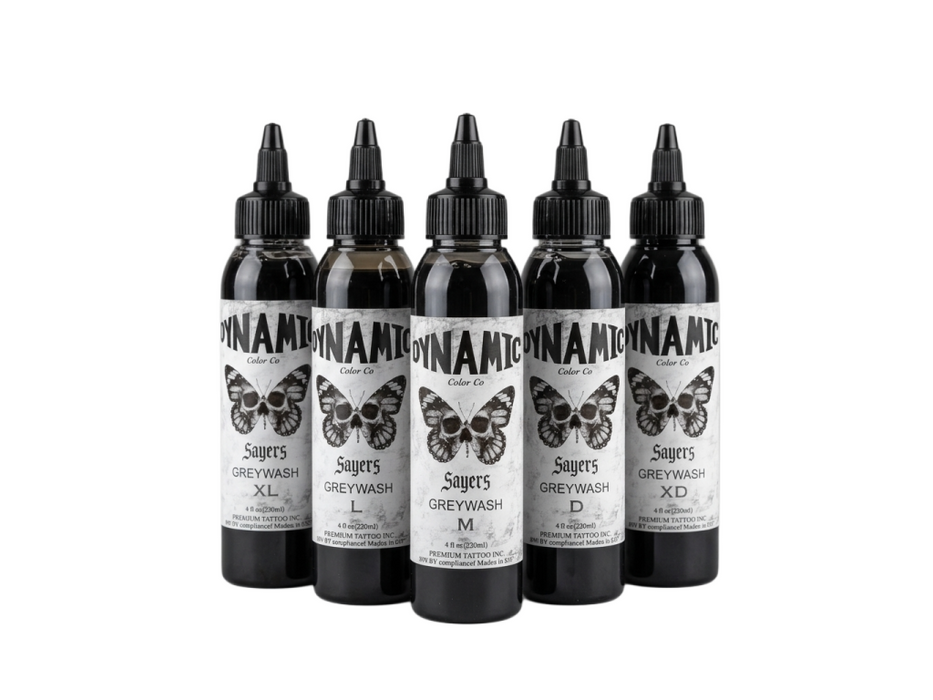 COMING SOON - Dynamic Ink Luke Sayers Grey Wash Collection 4 x 120ml (EU REACH)
