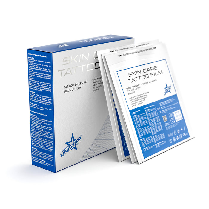 Unistar Skincare Tattoo Film 12.5cm x 12.5cm (5 Pieces)