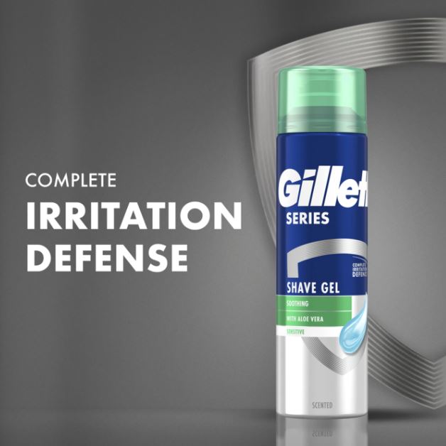 Gillette Sensitive Shave Gel - Soothing with Aloe Vera
