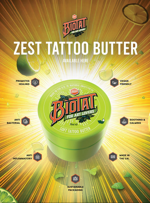 Biotat Zest Soft Tattoo Butter (Various Sizes)