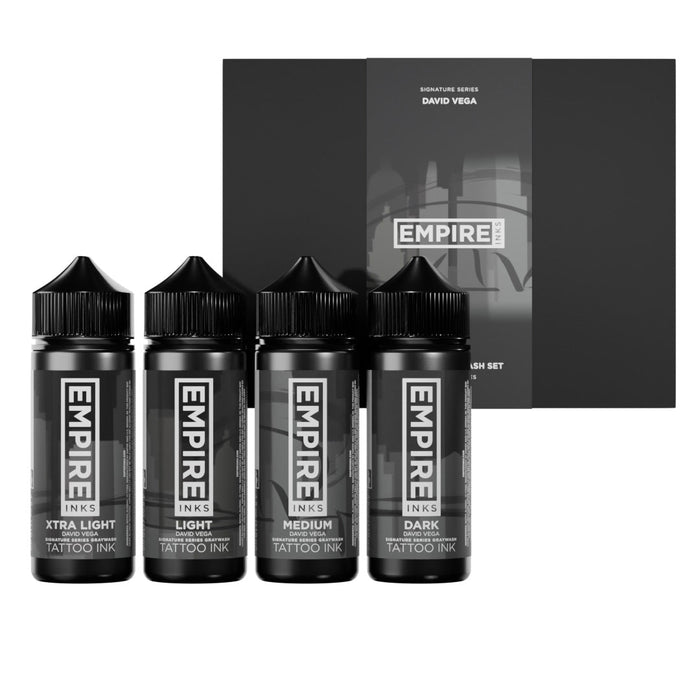 Empire Ink Signature Series David Vega Transparent Gray Set 120ml (4oz)