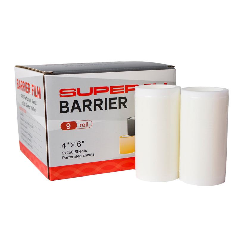 Superay Barrier  Film 4"X6" (9 Rolls x 250 Sheets) Clear & Pink