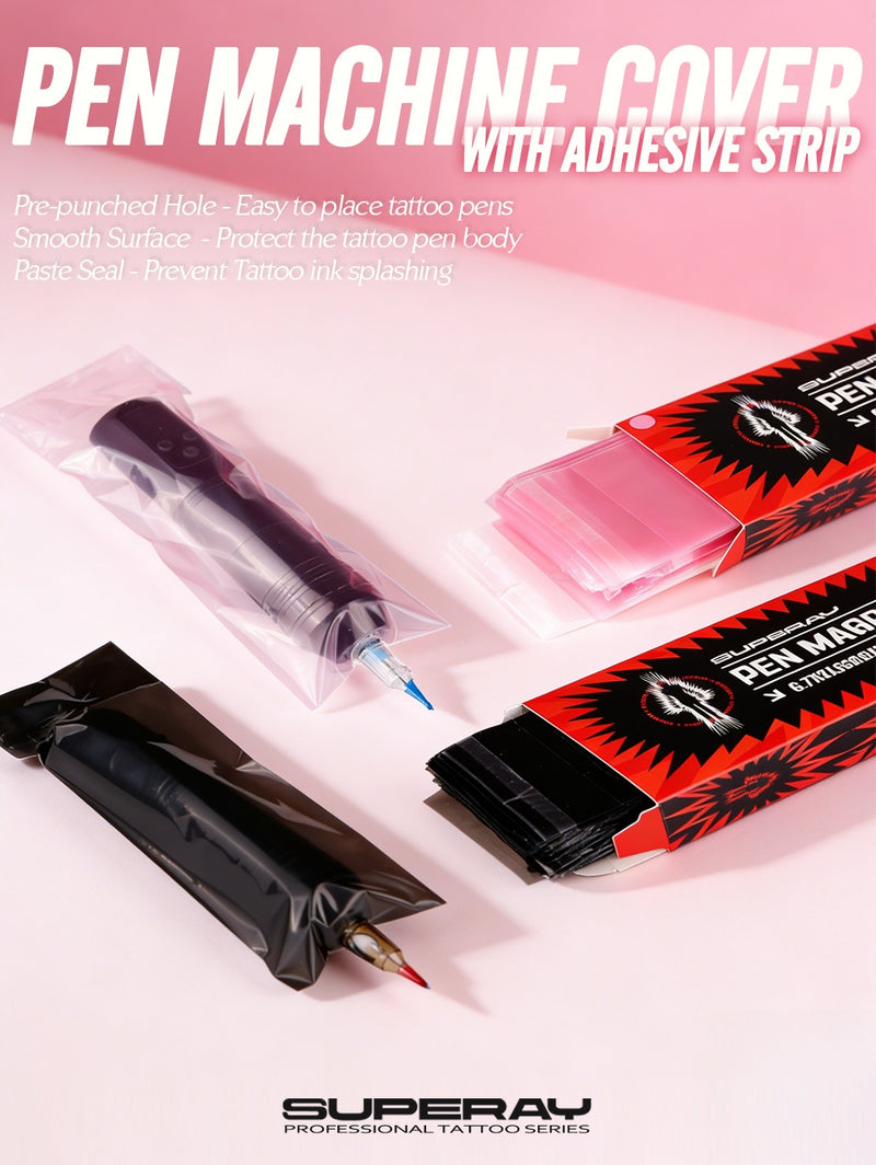 Superay Pen Machine Covers - Black / Pink