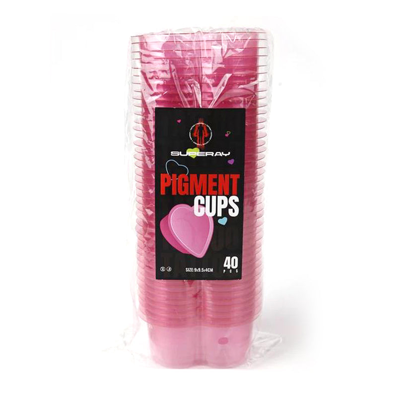 Superay Pink Heart Disposable Cup - 40 Pcs