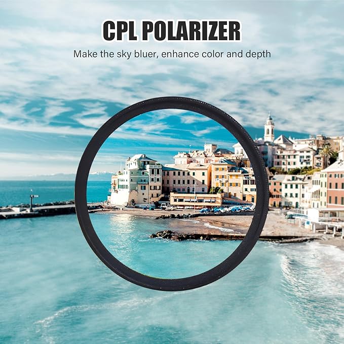 Universal ND Clip-On Focus Lens with CPL Filter