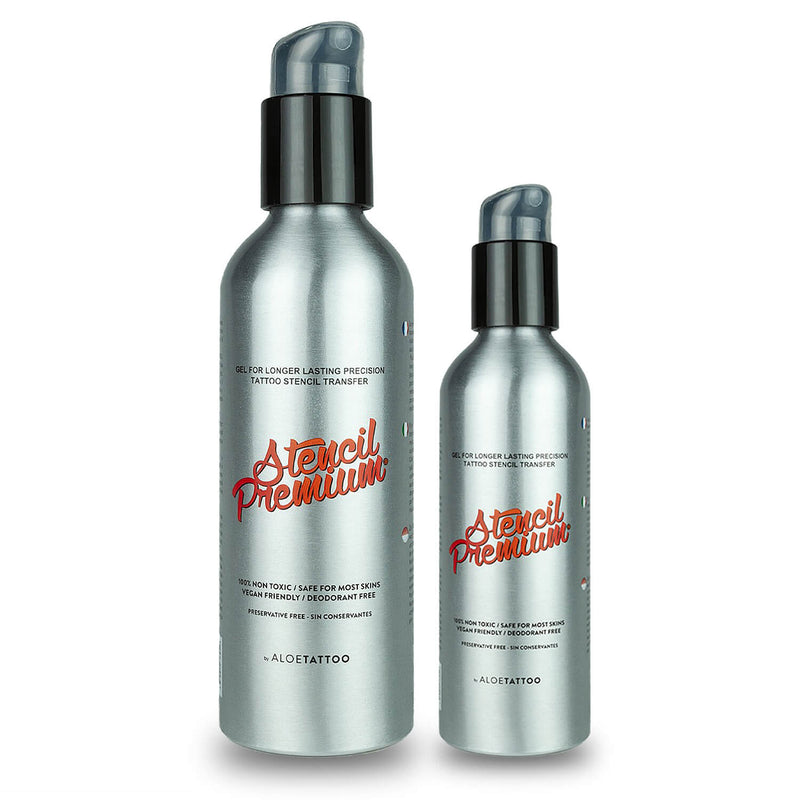 AloeTattoo Stencil Premium Gel – 90ml & 240ml bottles for tattoo stencil transfer