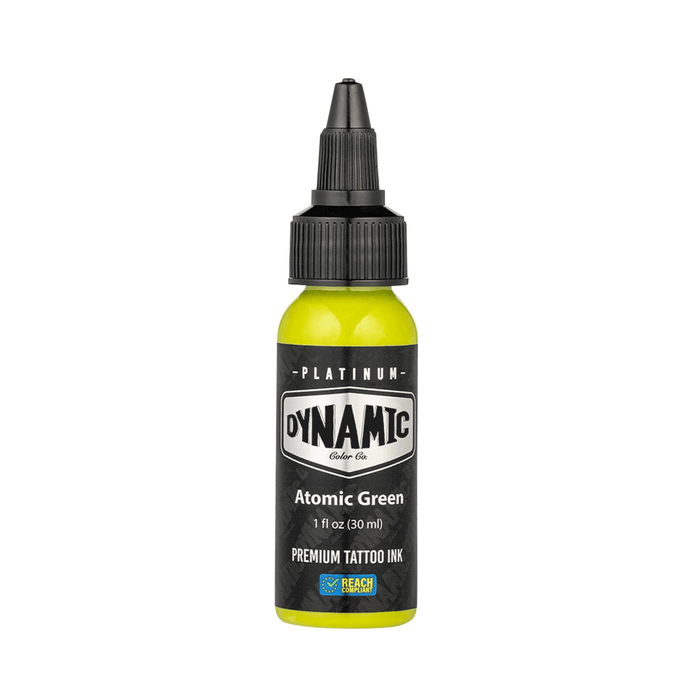 Dynamic Color Platinum Atomic Green Tattoo Ink 30ml (1oz)