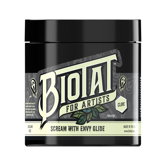 Biotat Scream with Envy Glow in the Dark Numbing Tattoo Glide 500g