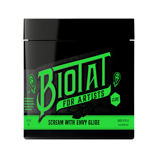 Biotat Scream with Envy Glow in the Dark Numbing Tattoo Glide 500g