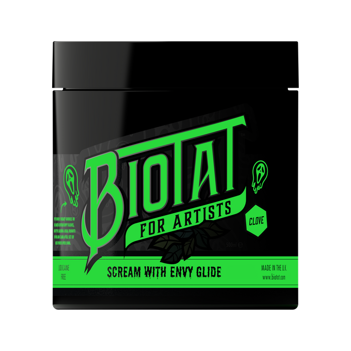 Biotat Scream with Envy Glow in the Dark Numbing Tattoo Glide 500g