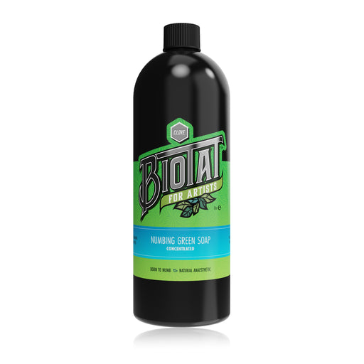 Biotat Numbing Green Soap Concentrated – Natural Vegan Tattoo Cleanser (100ml / 500ml / 1L)