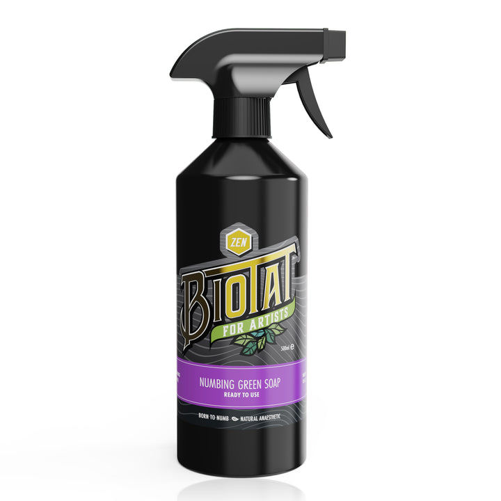 Biotat Ready to Use Numbing Green Soap 500ml - Natural & Zen