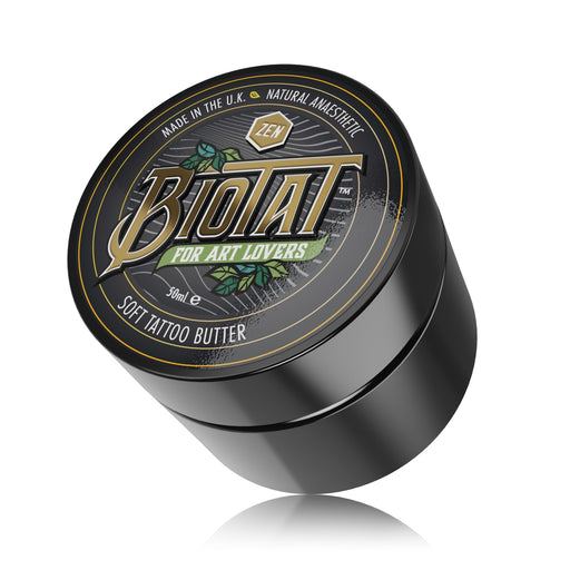 Biotat Zen Soft Tattoo Butter – Natural Numbing & Calming Tattoo Butter (Various Sizes)