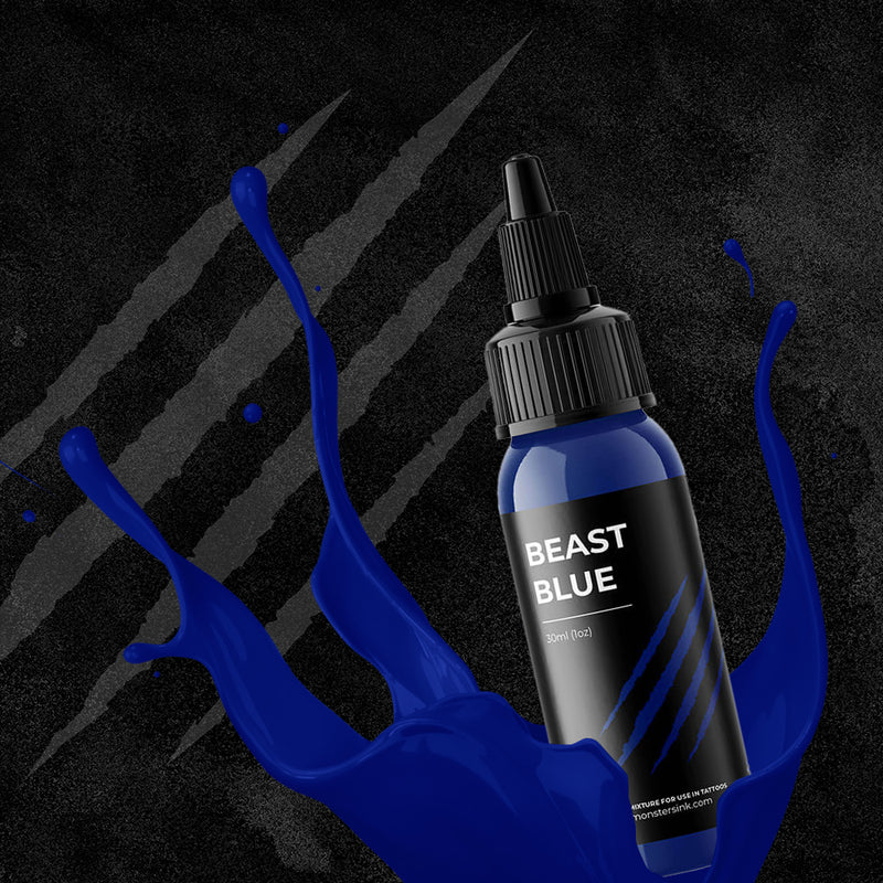 Monsters Ink Beast Blue Tattoo Ink 30ml (1oz)