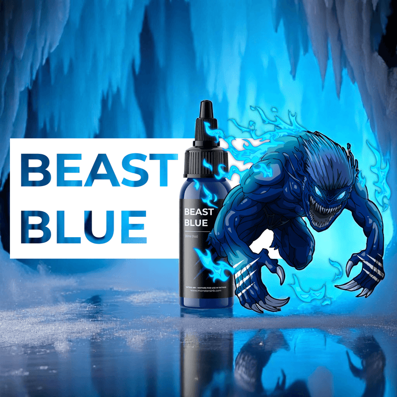 Monsters Ink Beast Blue Tattoo Ink 30ml (1oz)