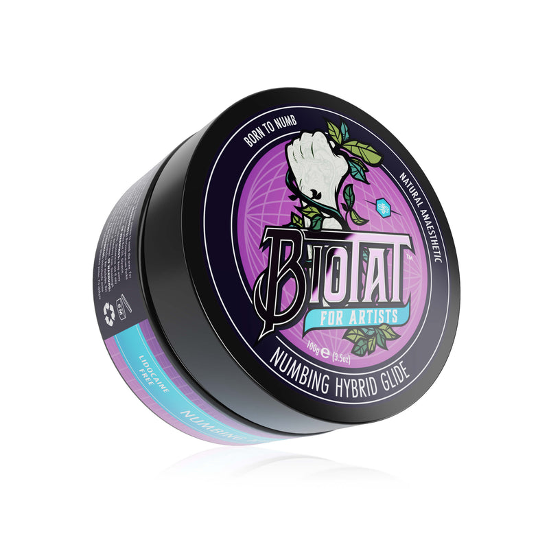 Biotat Numbing Hybrid Tattoo Glide – Natural Vegan Butter & Glide for Tattoo Artists (100g / 500g)