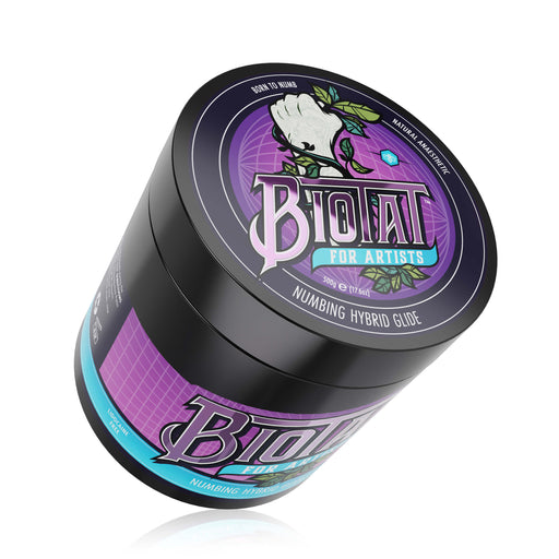 Biotat Numbing Hybrid Tattoo Glide – Natural Vegan Butter & Glide for Tattoo Artists (100g / 500g)