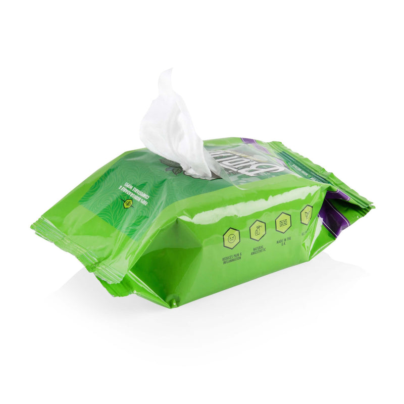 Biotat Numbing Green Soap Wipes – Natural Biodegradable Tattoo Wipes (Pack of 40)