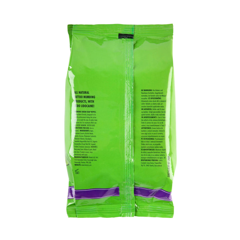 Biotat Numbing Green Soap Wipes (Pack of 40)