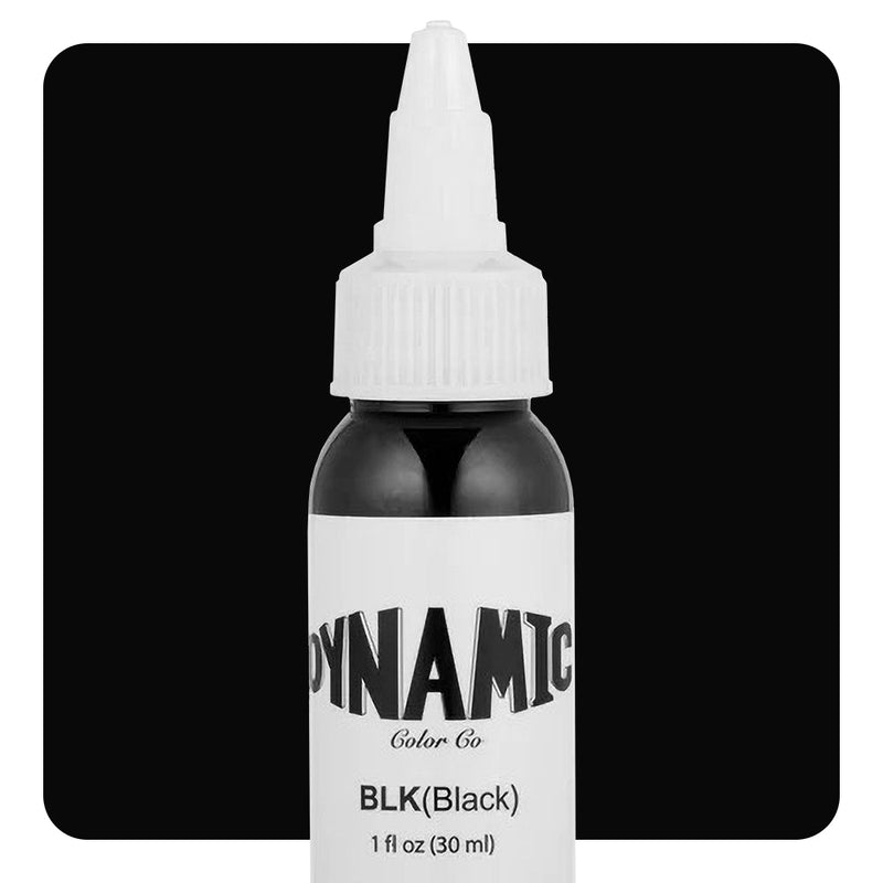 Dynamic Color Black Tattoo Ink BLK 30ml bottle