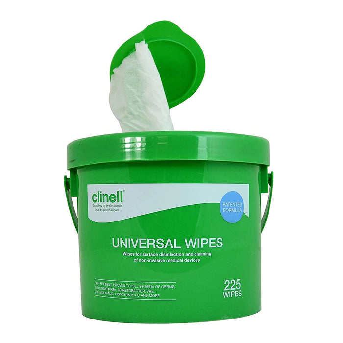 Clinell Universal Sanitising Wipes Bucket (Choose Your Size) (+Refills)