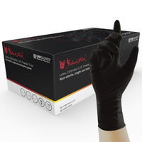 Unigloves Select Black Long Cuff Latex Gloves
