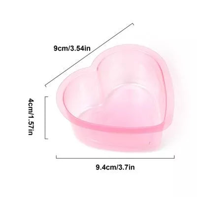 SUPERAY Heart Shaped Disposable Cup- 40 Pcs