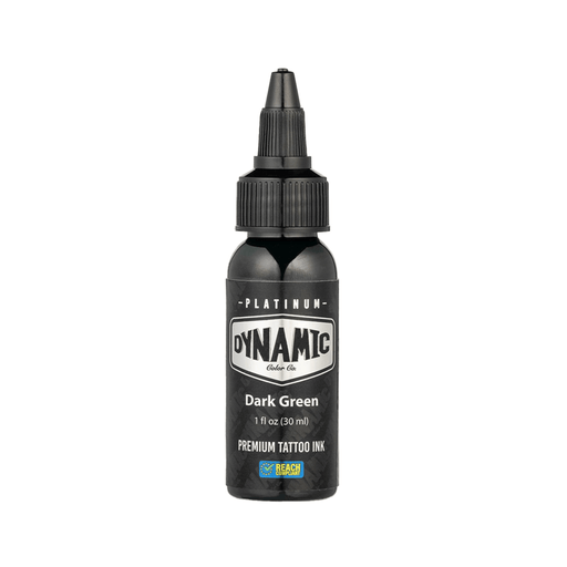Dynamic Color Platinum Dark Green Tattoo Ink 30ml (1oz)