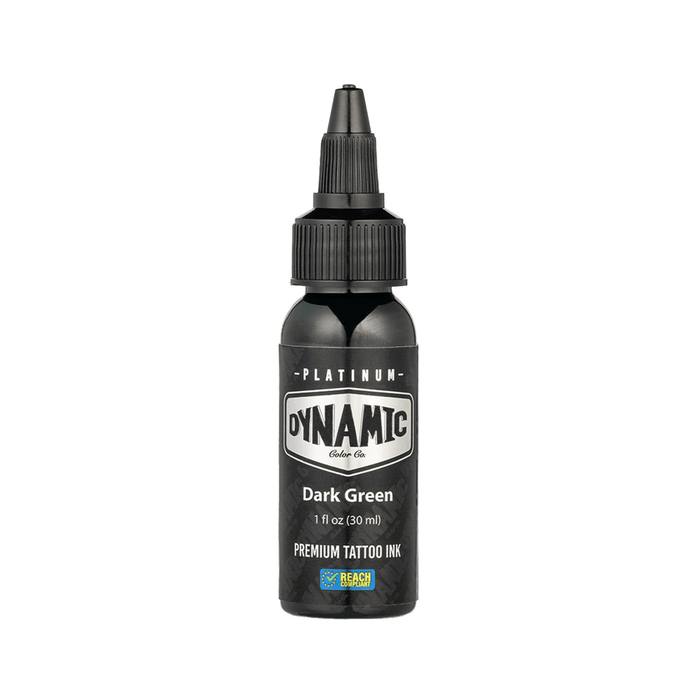 Dynamic Color Platinum Dark Green Tattoo Ink 30ml (1oz)