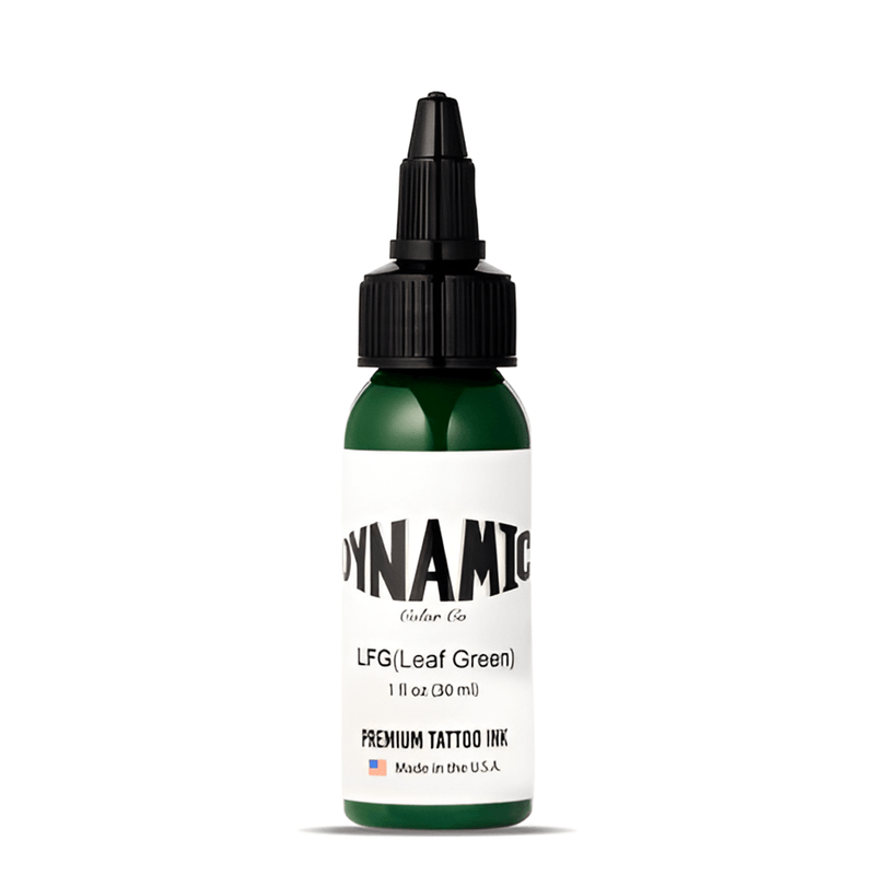 Dynamic Color Leaf Green Tattoo Ink – 30ml bottle vibrant green pigment for tattoos