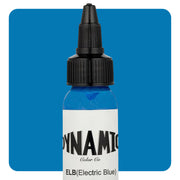 Dynamic Color Electric Blue Tattoo Ink – bright blue 1oz bottle for aquatic and surreal tattoo work