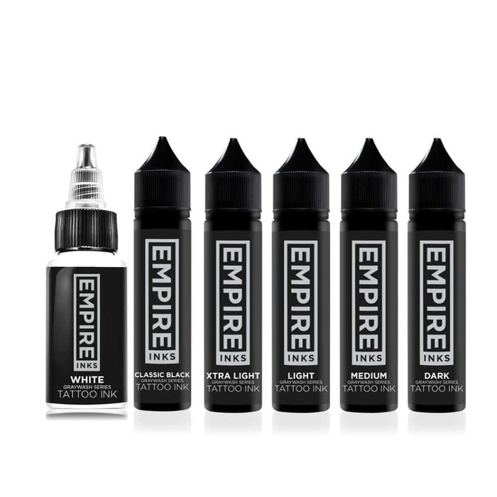 Empire Ink Graywash Series 6-Bottle Full Set (60ml/2oz)