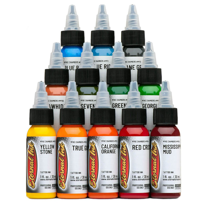 Eternal Ink Myke Chambers Tattoo Ink Collection 12 x 30ml (1oz)