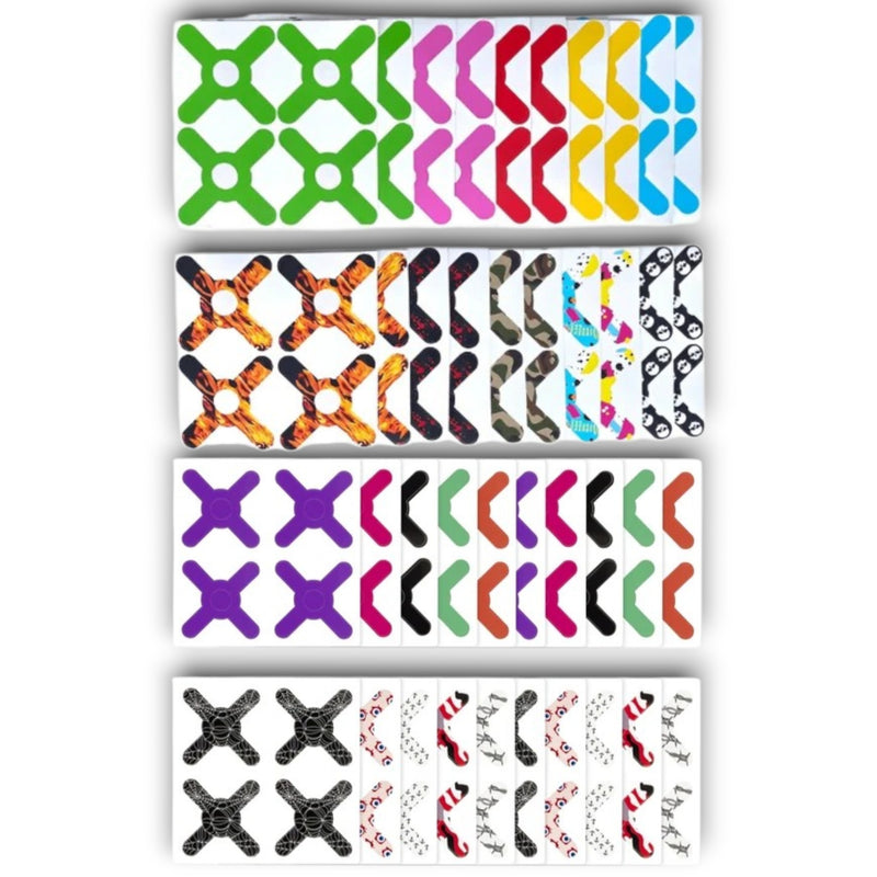 Ink Guard Waterproof Machine Barrier Stickers - Pack of 50 Pieces (Various Designs)