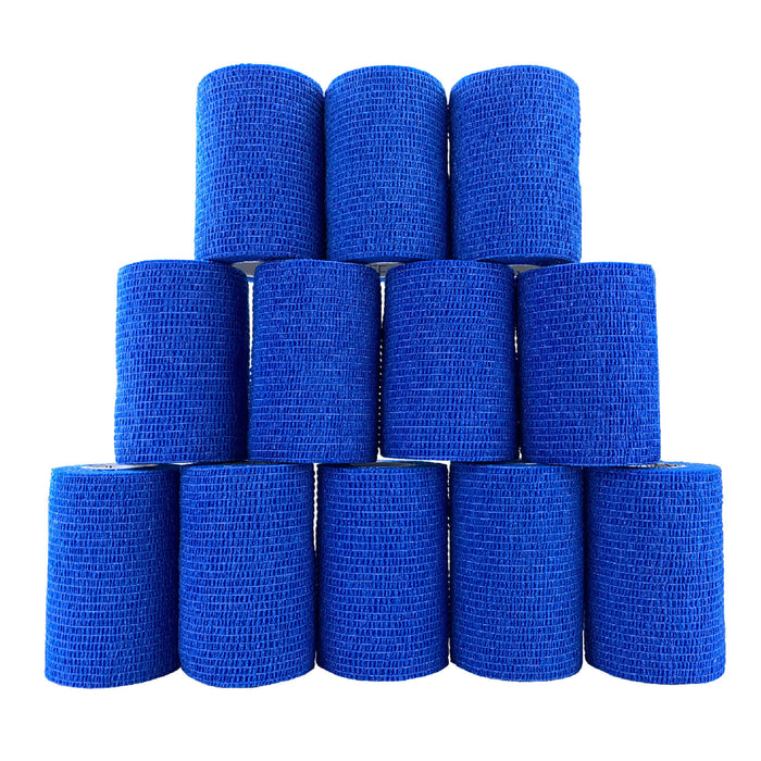 Inksafe Blue Cohesive Bandages / Grip Wrap (Box of 12)