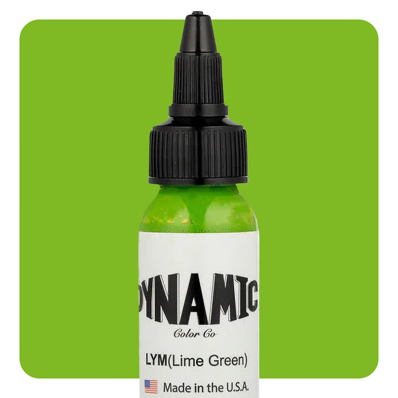 Dynamic Color Lime Green (LYM) Tattoo Ink 30ml (1oz)