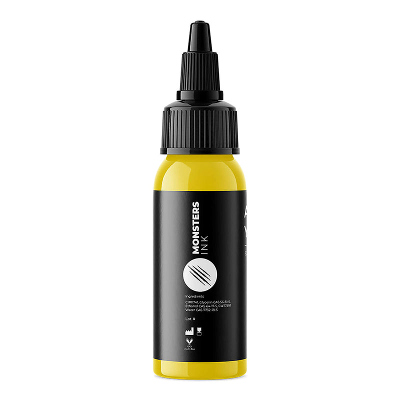 Monsters Ink Atomic Yellow Tattoo Ink 30ml (1oz)