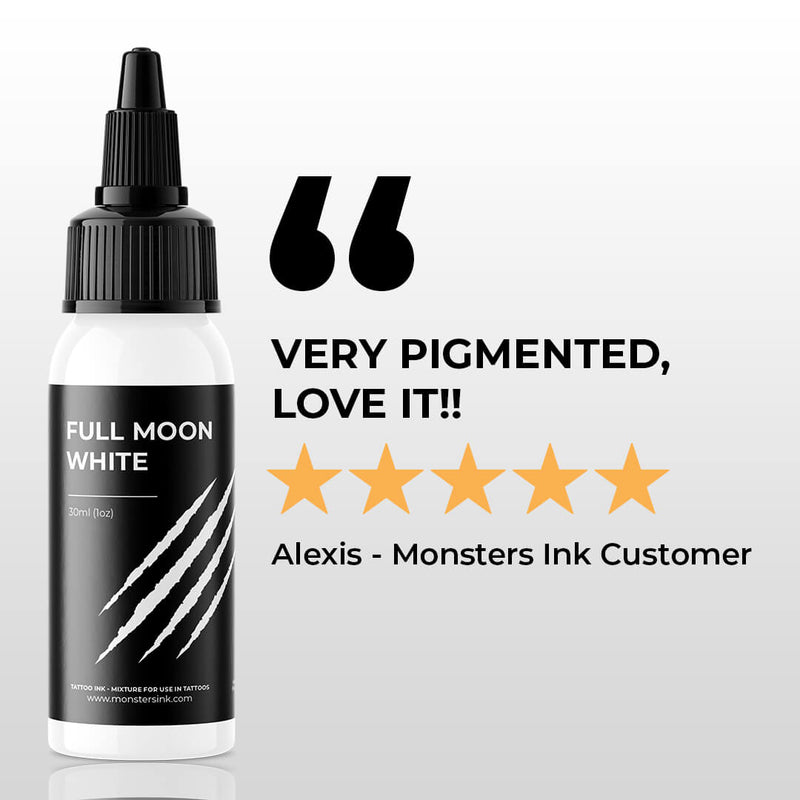Monsters Ink Full Moon White Tattoo Ink (30ml & 120ml)