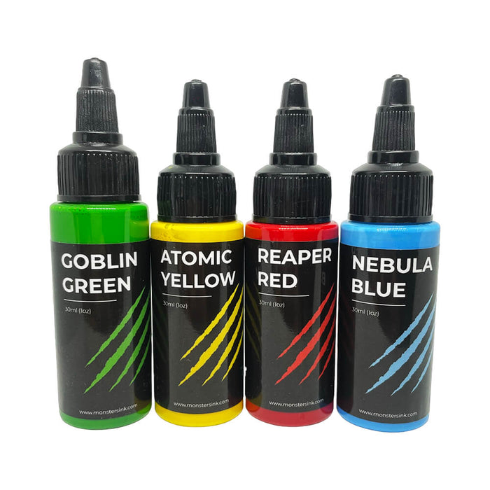 Monsters Ink Primary Colour Tattoo Ink Set