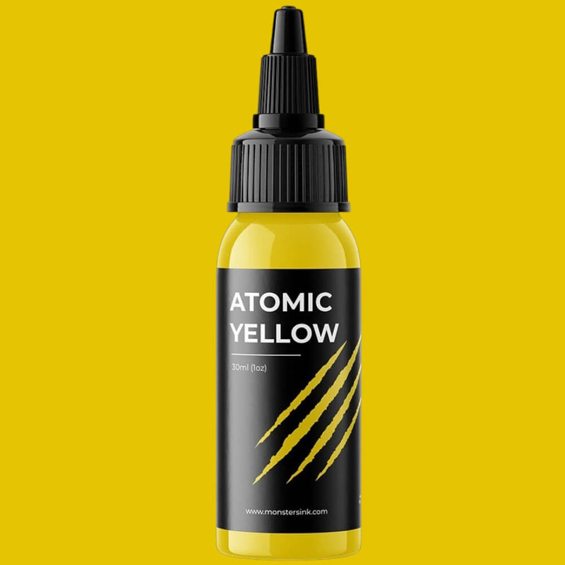 Monsters Ink Atomic Yellow Tattoo Ink 30ml (1oz)