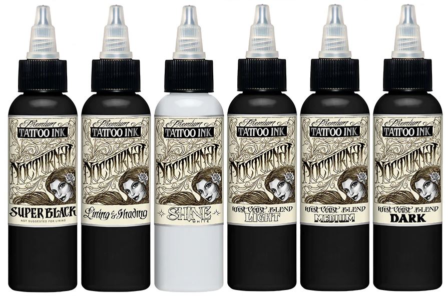 Nocturnal Tattoo Ink Full Set (Various Sizes)