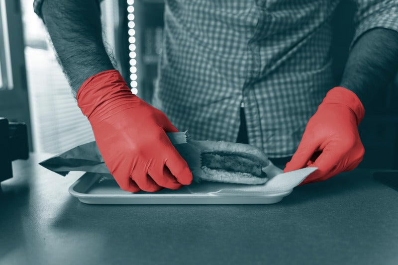 Unigloves Red Pearl Nitrile Gloves (Case of 10)