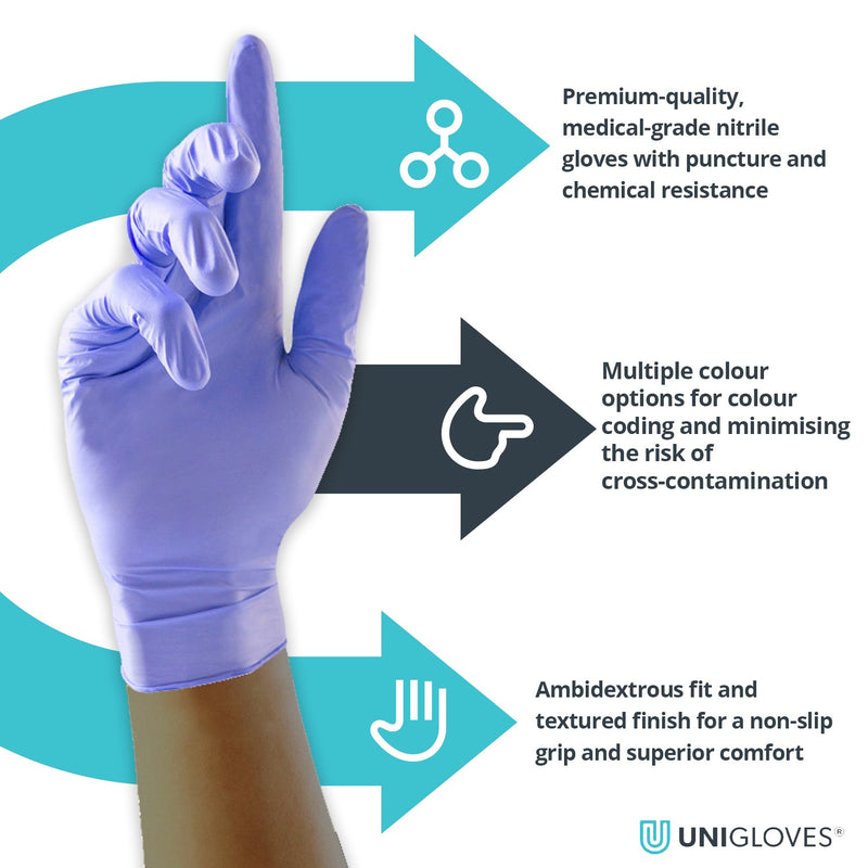 Unigloves Sapphire Pearl Gloves (Case of 10)
