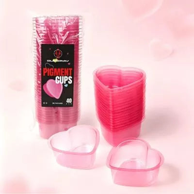 SUPERAY Heart Shaped Disposable Cup- 40 Pcs